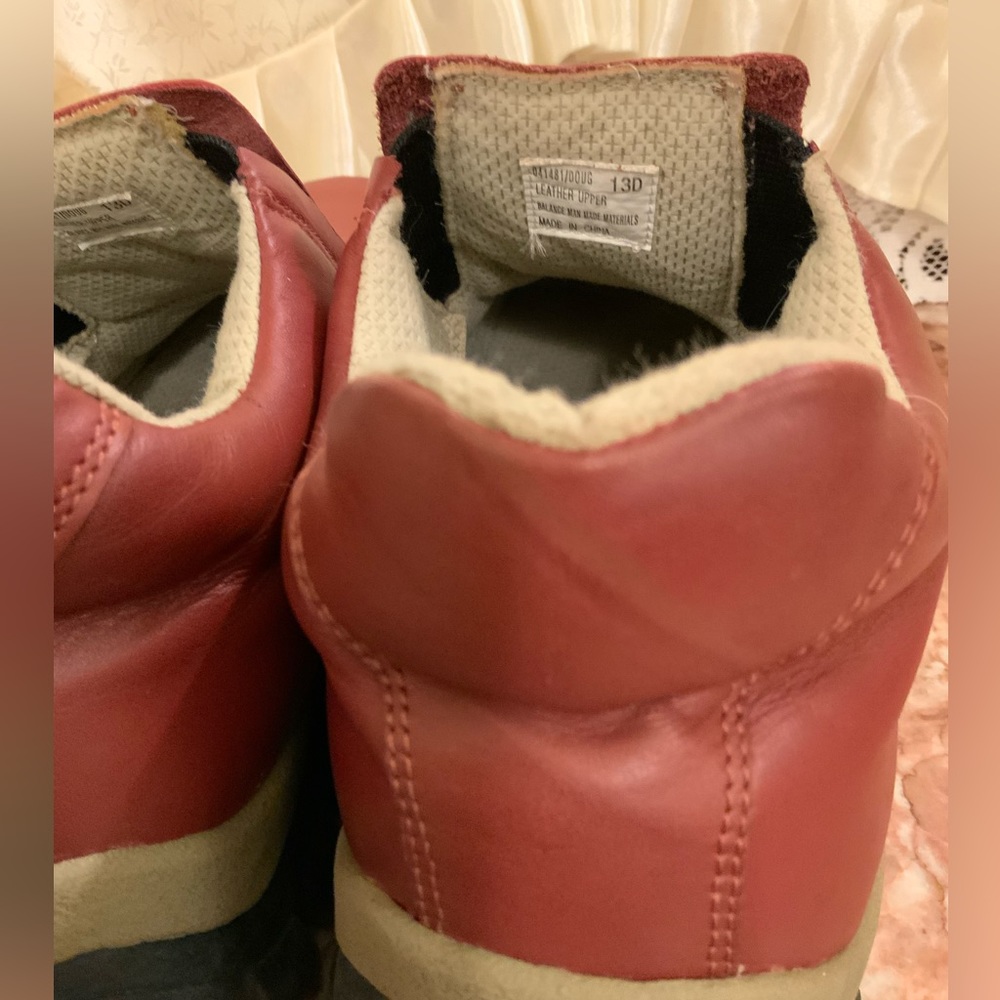 Johnston & Murphy Men's Red Leather Slip-On Loafers - Picture 3 of 11